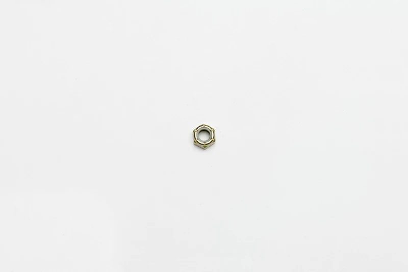 Wilwood nut 5/16-24 nylock shoulder std pattern zinc type ii gold