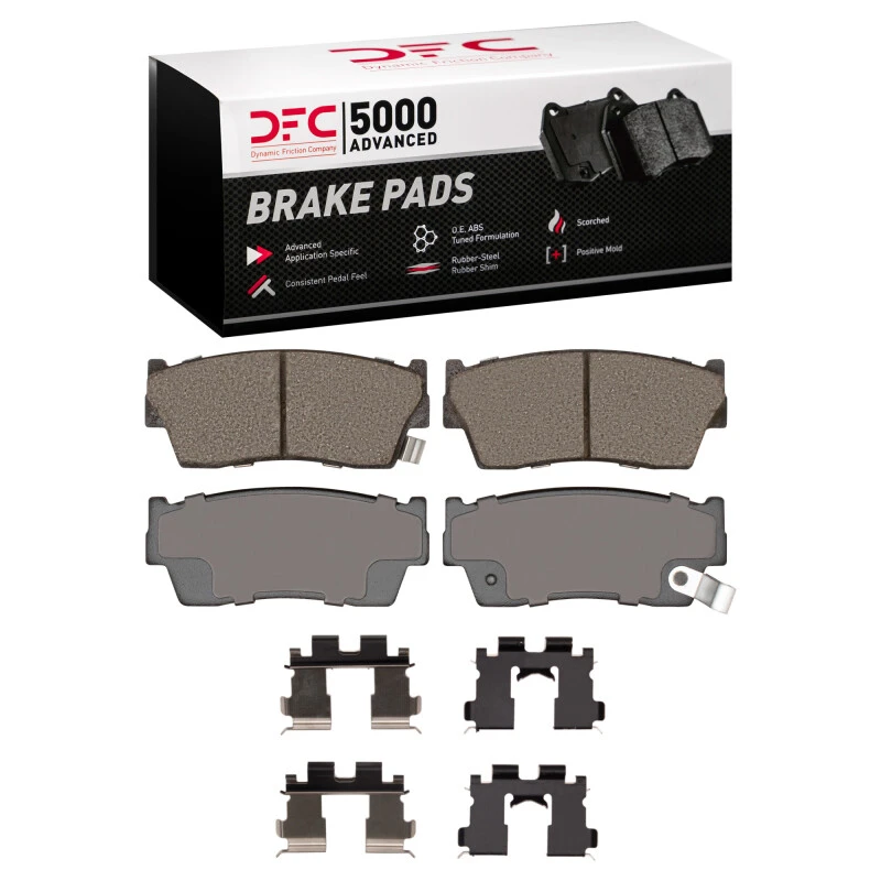 DFC 89-98 Chevrolet/Geo Tracker Front 5000 Advanced Ceramic Brake Pads and Hardware Kit