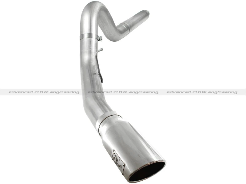 aFe Atlas 5 Zoll DPF-Back Aluminized Stahl Auspuff Sys, Ford Diesel Trucks 08-10 V8-6.4L (td) Polierter Tipp