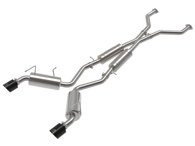 aFe Takeda Cat-Back Exhaust System Nissan 370Z 09-20 V6-3.7L- Black Tip