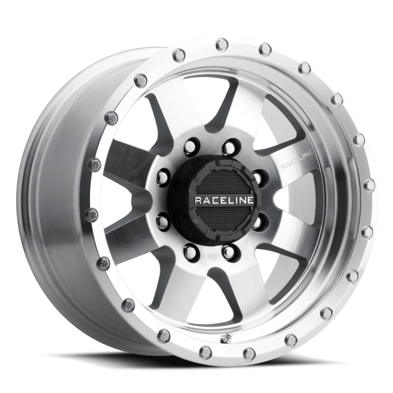 Raceline 935MC Defender 17x9in / 8x170 BP / -12mm Offset / 130.81mm Bore - Machined Wheel