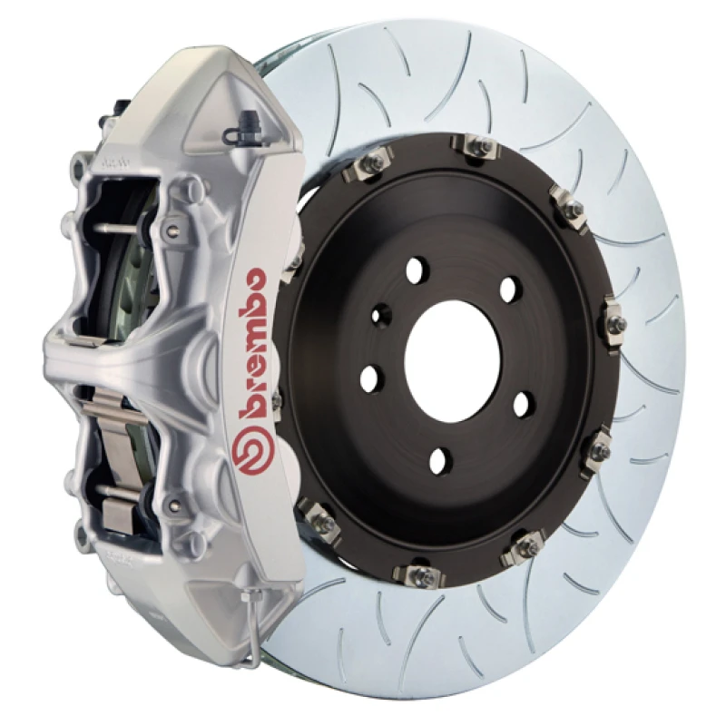 Brembo 24+ BMW M30i/530i XDrive Front GT BBK 6 Piston Cast 380x34 2pc Rotor Slotted Type-3 - Silver