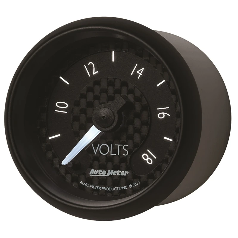 Autometer GT-Serie 52mm Voll-Sweep-Elektronik 8-18 Volt Voltmeter