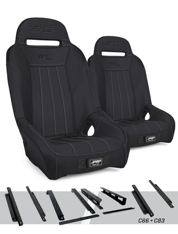 PRP Can-Am Maverick X3 GT/S.E. Suspension Seats Kit (Pair) - Black