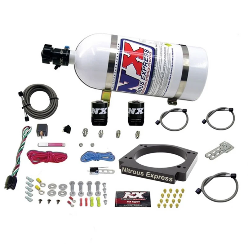 Nitrous Express GM LS 112mm Adapterplatten-Kit (100-400PS) mit 10LB-Flasche