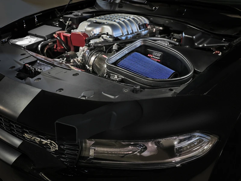 aFe Dodge Charger SRT Hellcat Redeye 21-23 V8-6.2L Track Series Stage-2 Carbon Fiber Ansaugsystem Pro 5R