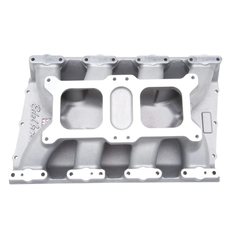 Edelbrock Einlasskrümmer Chrysler Gen II 426-572 Hemi Dual Quad Single Plane für Vergaser
