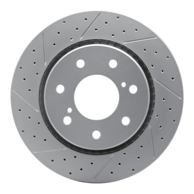 DFC 10-14 Ford F-150 4WD Front Left Drilled & Slotted Geoperformance Rotor