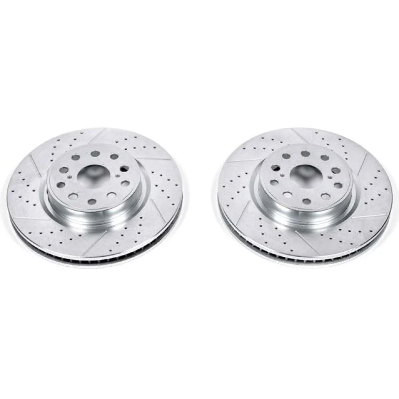 powerstop_JBR1304XPR-679455e8d0876 Power Stop 07-17 Lexus LS460 Front Evolution Drilled & Slotted Rotors - Pair
