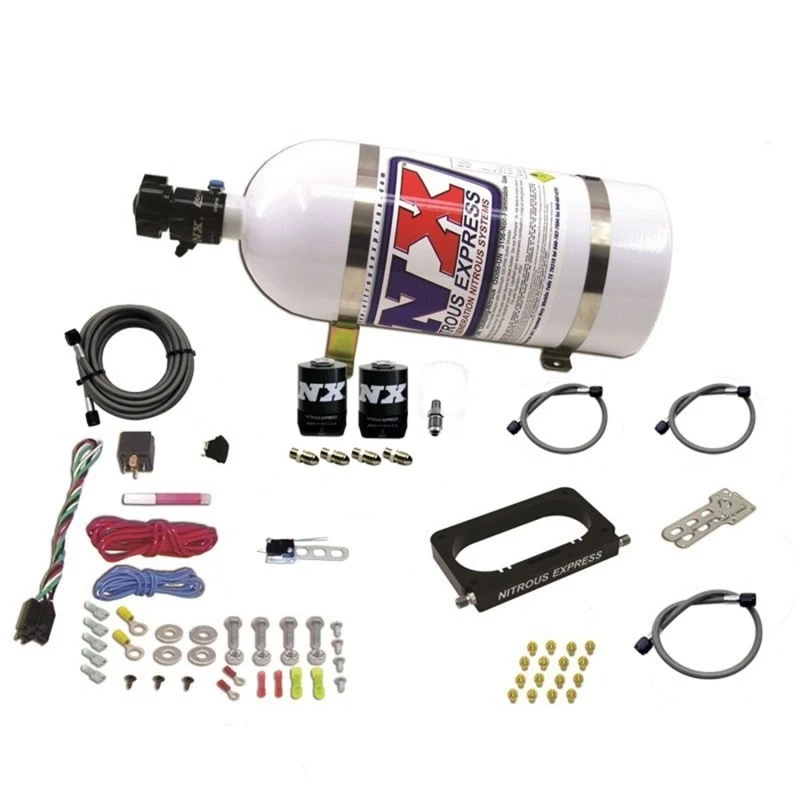 Nitrous Express 96-04 Ford Mustang Cobra/Mach 1 4-Ventil-Nitrous-Kit (50-300PS) mit 10lb-Flasche