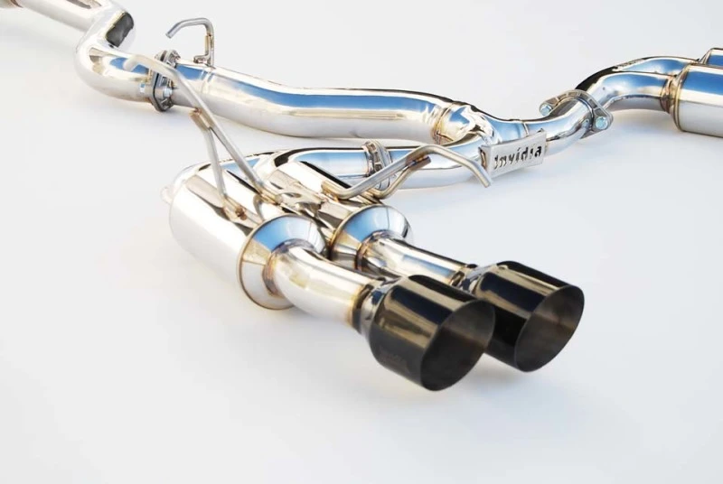 Invidia Gemini R400 Single Layer Quad Black Tip Cat-Back Exhaust