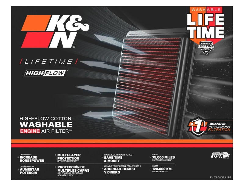 K&N Ersatzluftfilter für 23-25 BMW 520i