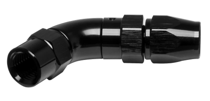 Vibrant -3AN 45-Grad-Hochfluss-Schlauchendstück für PTFE-ummantelten Flexschlauch - Aluminium