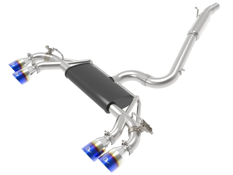 AFE POWER MACH Force-Xp 15-19 Volkswagen Golf R L4-2.0L(T) 304 SS Kat-Auspuff-System Blaue Spitzen