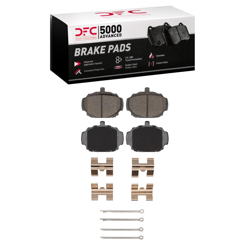 DFC 62-80 MG MGB Front 5000 Advanced Semi Metallic Brake Pads and Hardware Kit