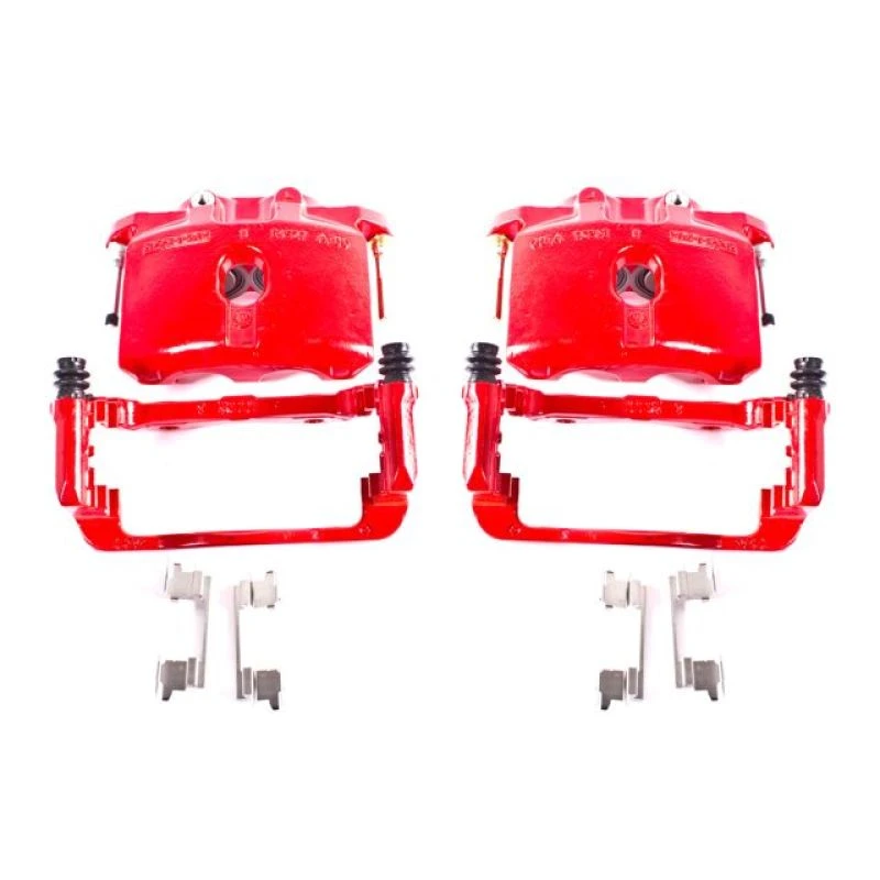 Power Stop 03-06 Cadillac Escalade Rear Red Calipers w/Brackets - Pair