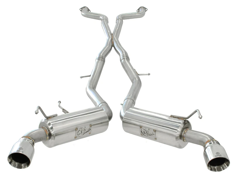 aFe Takeda 2,5 Zoll SS Auspuff Cat-Back 09-13 Nissan 370Z V6 3,7L Polierte Spitzen