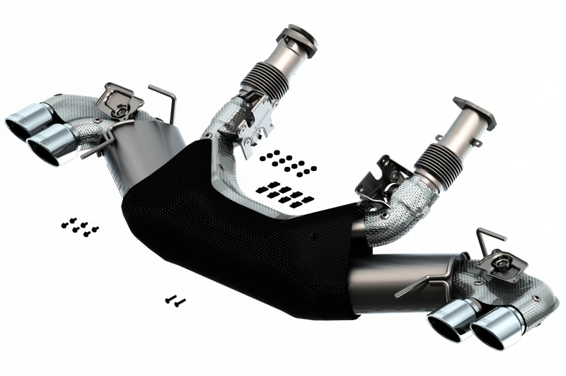 Borla 2020 Chevrolet Corvette C8 6.2L S-Type Abgasanlage Dual Runde A/C-Tipps 4inx 4.75in
