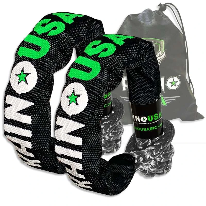 Rhino USA Synthetic Soft Shackle (2Pk 3/8"x22") (Gray)