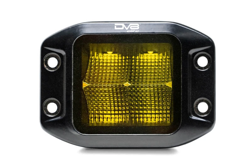 DV8 3-Inch Elite Series LED Amber Flush Mount Pod Light