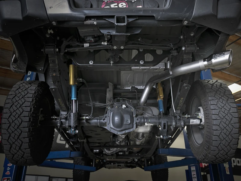 aFe Mach Force-XP Auspuff 3in CB SS 15-17 GM Colorado/Canyon 2,5L/3,6L Seiten Ausgang mit polierter Spitze