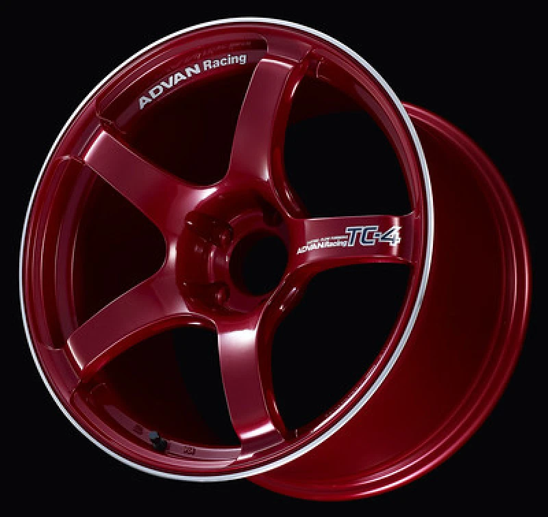 Advan TC4 18x9.5 +38 5-120 Racing Candy Red Wheel