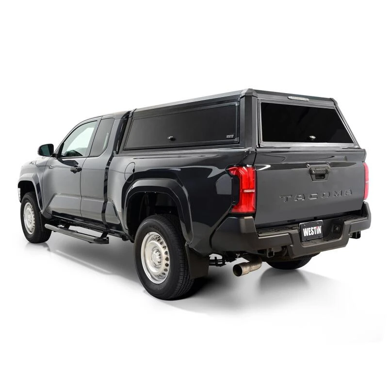 Westin EXP Truck Cap COMPLETE KIT A + BS (24-25 Toyota Tacoma DC 6ft. Bed) - Black