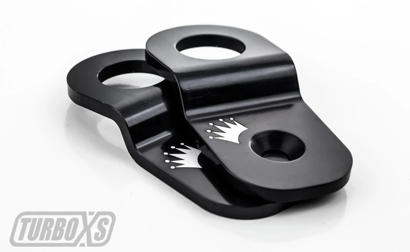 Turbo XS Radiator Halter aus Aluminium - Schwarz für 15-16 Subaru WRX/STI