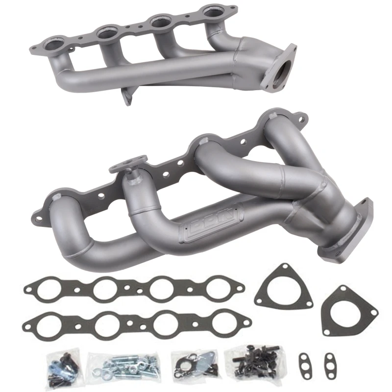 bbk_4005-6792f6aee520f BBK 99-04 GM Truck SUV 4.8 5.3 Shorty Tuned Length Exhaust Headers - 1-3/4 Titanium Ceramic