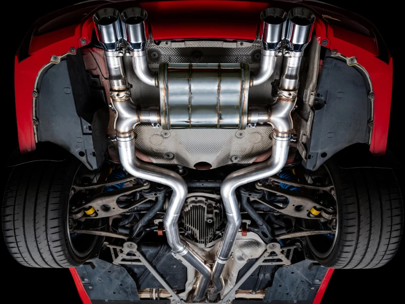AWE Tuning BMW F8X M3/M4 SwitchPath Catback Auspuff - Chrom Silber Spitzen