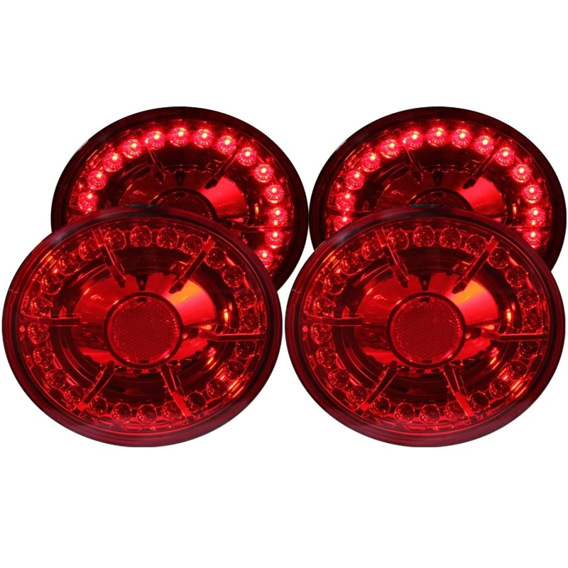 ANZO 2005-2010 Chevrolet Corvette LED-Rückleuchten Rot 4-teilig