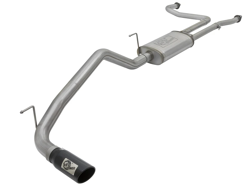 aFe MACHForce XP 2,5-Zoll-Kat-Back-Abgasanlage mit schwarzer Spitze Nissan Frontier 17-19 V8-5,6L