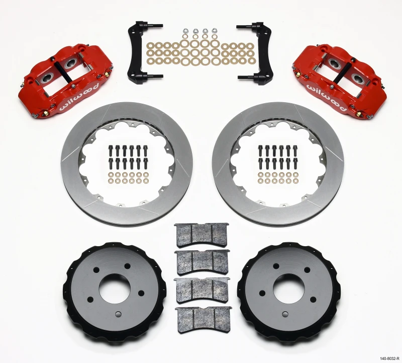 wilwood_140-8032-R-67957309dc70f Wilwood Narrow Superlite 4R Heck-Kit 12,88 Zoll Rot 97-04 Corvette C5/Z06
