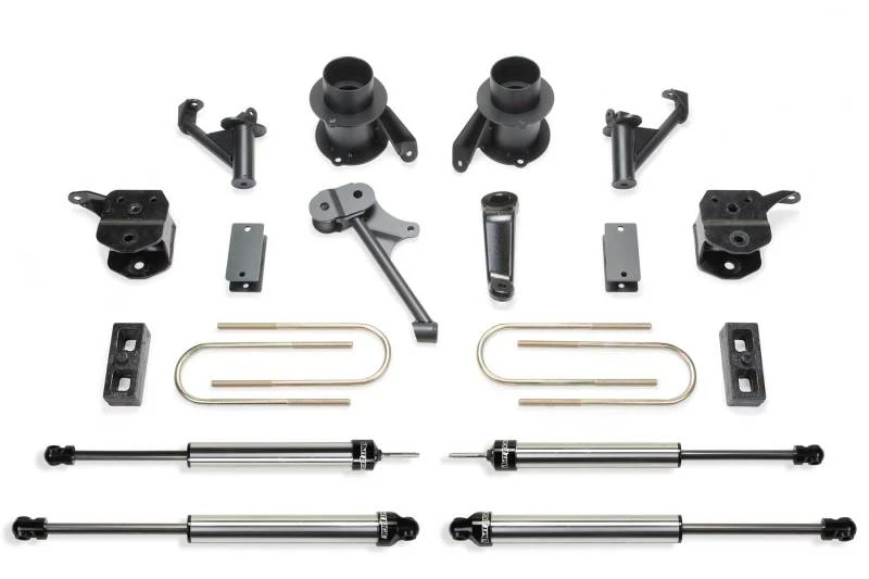 Fabtech 13-18 Ram 3500 4WD mit werkseitigen Radius-Armen 5-Zoll-Basis-System mit DL-Stoßdämpfern