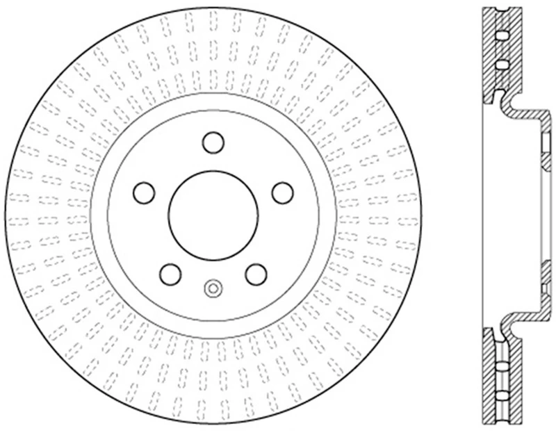 stoptech_126.33136CSL-6794e966c5816 StopTech 12-16 Audi A4 Cryo Slotted Front Left Sport Brake Rotor