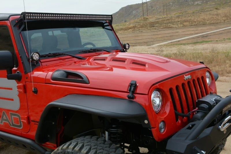 DV8 Offroad Heat Dispersion Motorhaube für 2007–2018 Jeep Wrangler JK