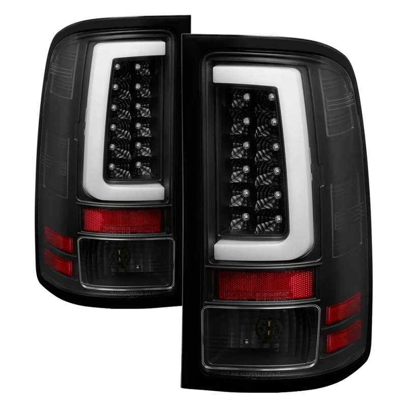 spyder_5084743-67975ffaa1e55 Spyder 07-13 GMC Sierra 1500 V2 Light Bar LED Tail Lights - Black (ALT-YD-GS07V2-LBLED-BK)