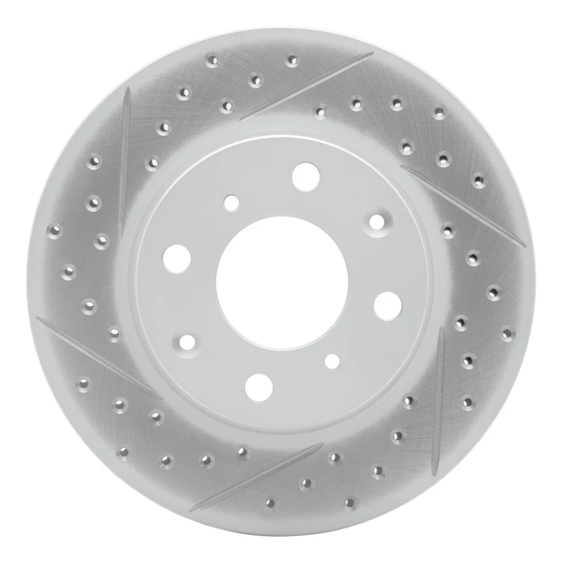 DFC 90-00 Honda Civic Del Sol Front Left Drilled & Slotted Geoperformance Rotor
