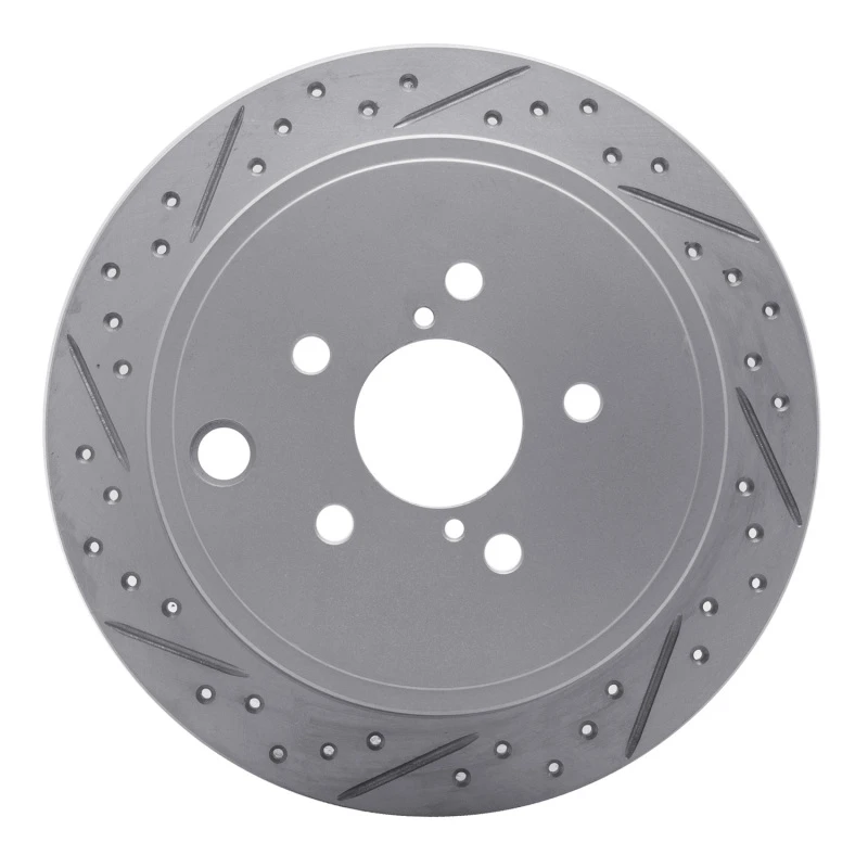 DFC 08-15 Subaru Outback Rear Right Drilled & Slotted Geoperformance Rotor