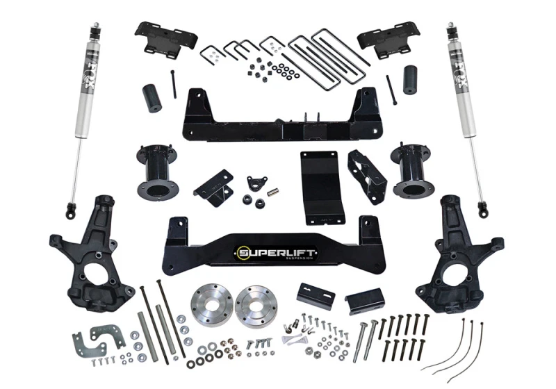 Superlift 6.5 Zoll Lift Kit für 2007–2013 Chevrolet Silverado/GMC Sierra 1500 4WD mit FOX 2.0 Shocks