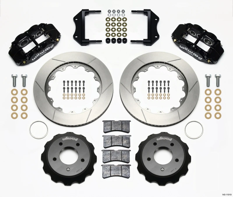 Wilwood Narrow Superlite 6R Vorderer Hut Kit 14,00 Zoll 84-87 Corvette C4