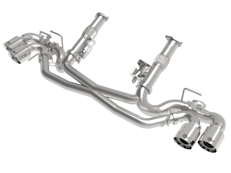 AFe MACH Force-Xp 304 Edelstahl Cat-Back Auspuff Poliert 2020 Chevrolet Corvette C8