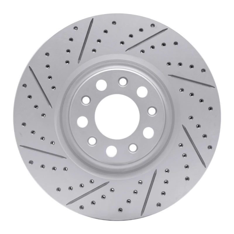 DFC 17-25 Alfa Romeo Stelvio Front Left Drilled & Slotted Geoperformance Rotor