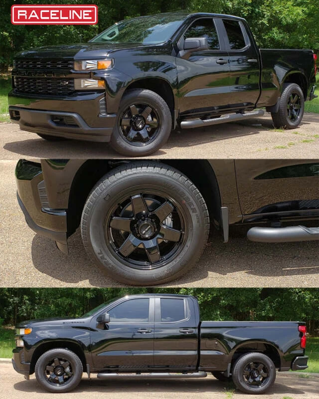 Raceline 942B Addict 18x8in / 6x120 BP / 35mm Offset / 67.1mm Bore - Gloss Black Wheel