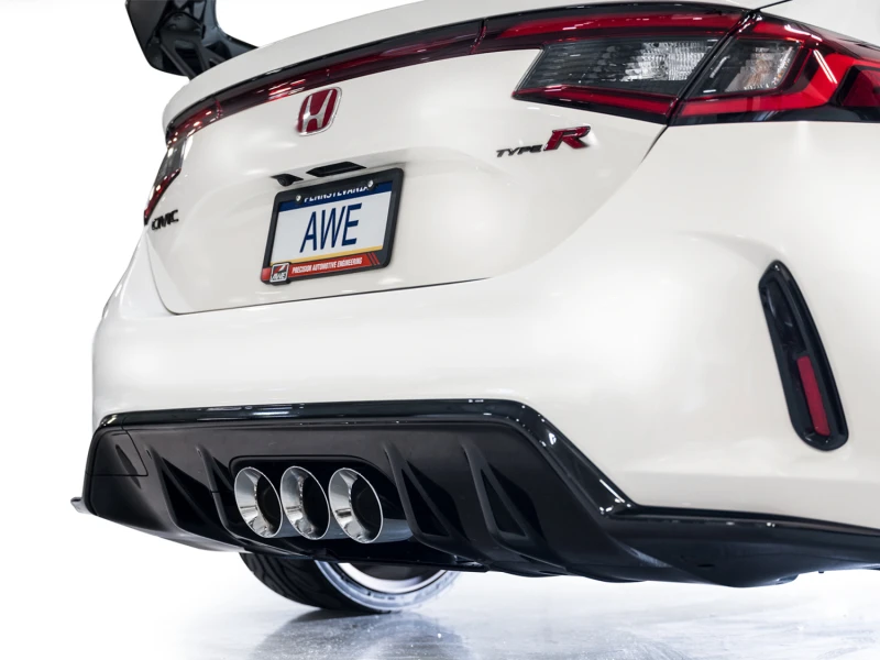 AWE Tuning 2023 Honda Civic Type R FL5 Touring Edition Auspuffanlage mit dreifachen Chrom-Silber-Spitzen