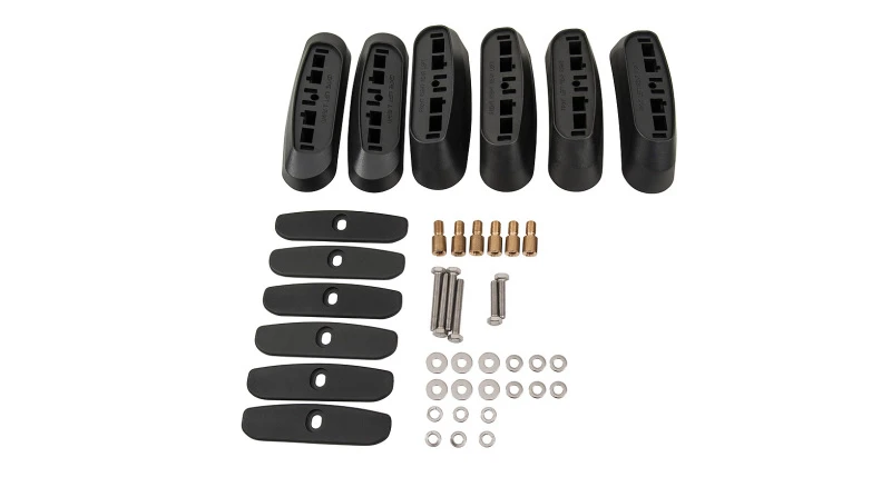 Rhino-Rack 03-12 Land Rover Range Rover 4-türiges SUV Vortex RCH 3-Bar-Dachträger - Schwarz