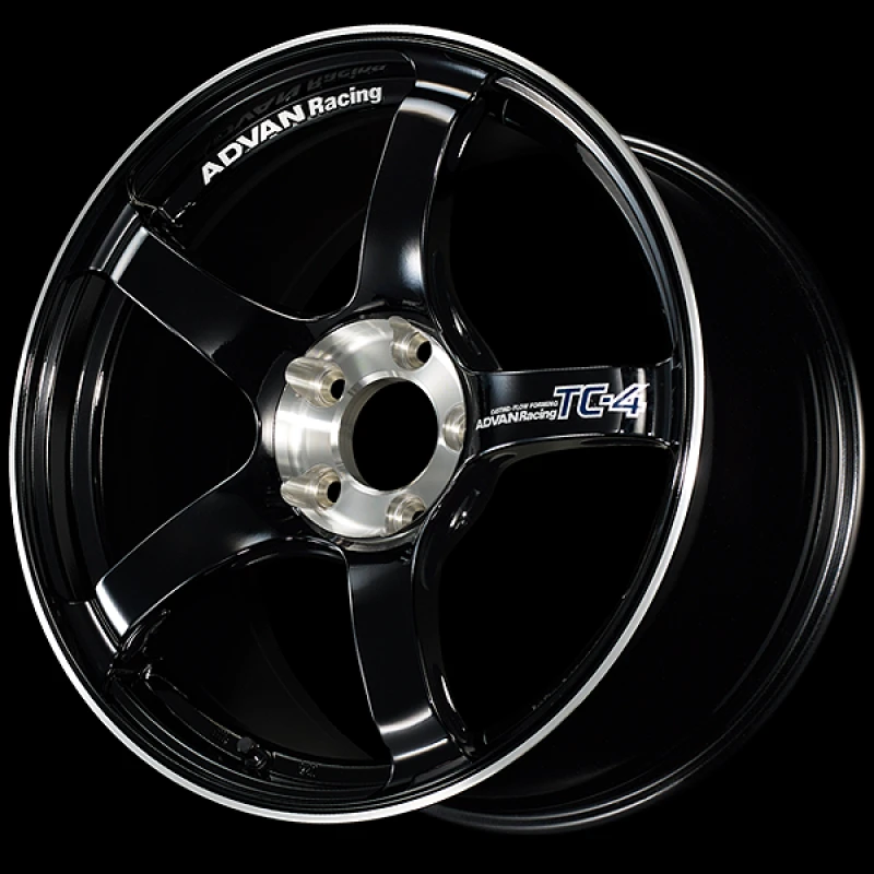 Advan TC-4 SE 15x7.0 / +30 Offset / 4x100 / 63mm Bore / Racing Gloss Black and Diamond Cut