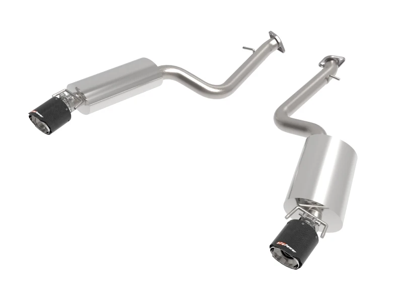 aFe Lexus IS350 14-22 V6-3.5L Takeda Axle-Back Auspuffsystem- Carbon Fiber Endstück