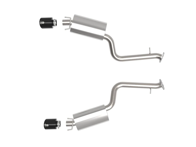aFe Takeda 14-22 Lexus IS350 V6 2,5 Zoll 304 Edelstahl Axle-Back Auspuffsystem mit schwarzer Spitze