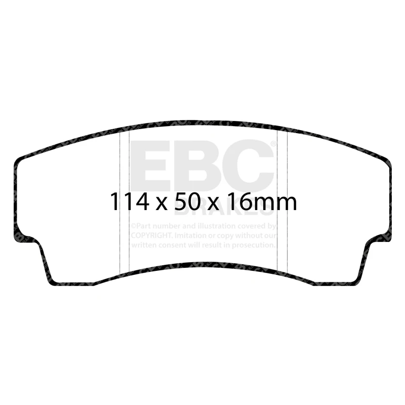 EBC Racing 99-02 Noble M12 2.6L Twin Turbo RP-X Rear Brake Pads